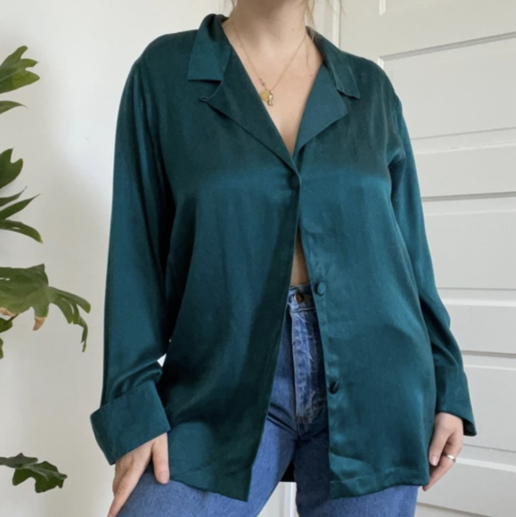 Silk Pajama Style Blouses
